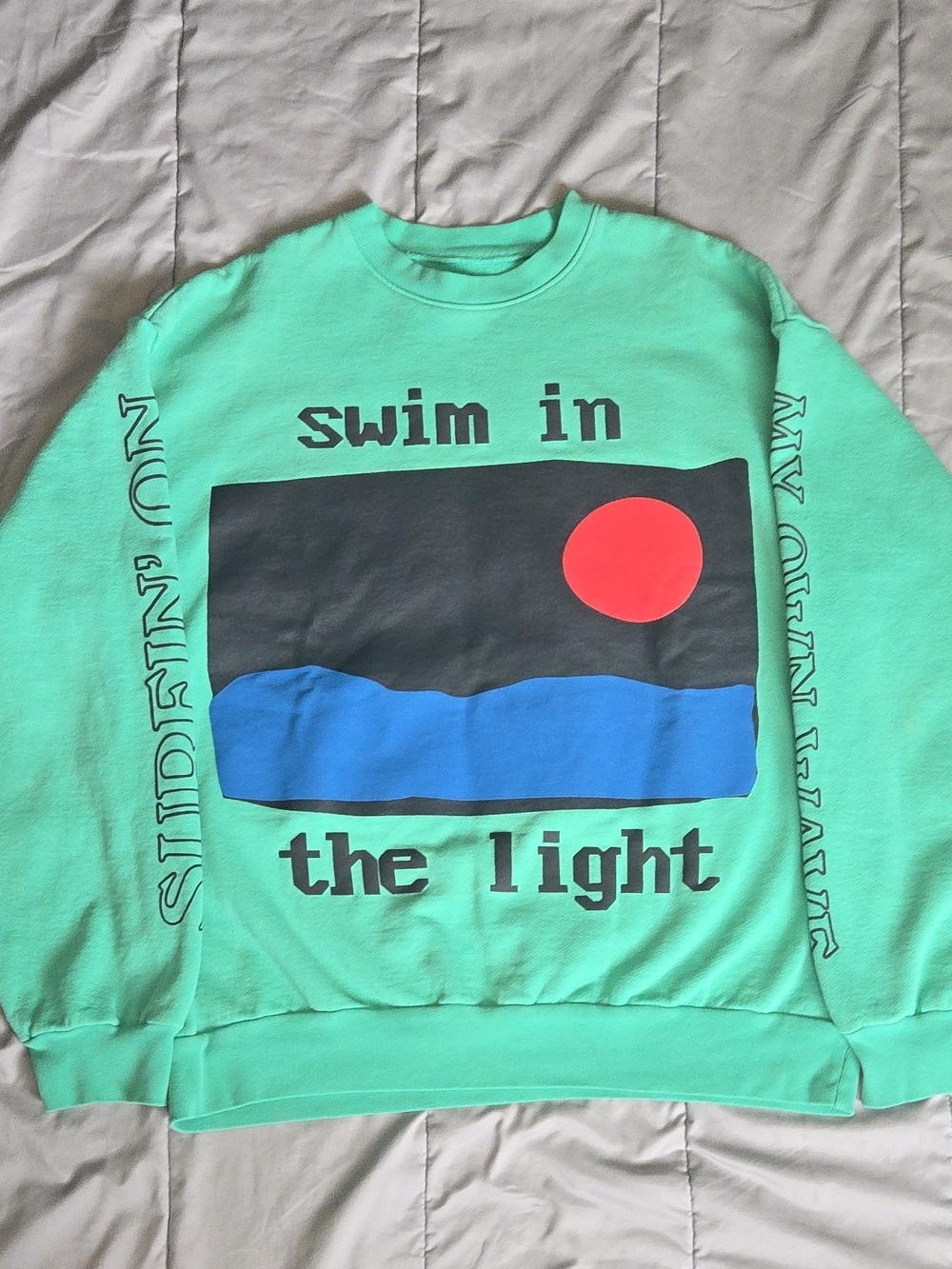 Kid Cudi x CPFM x Rolling Loud "Swim in the Light" crewneck sweatshirt